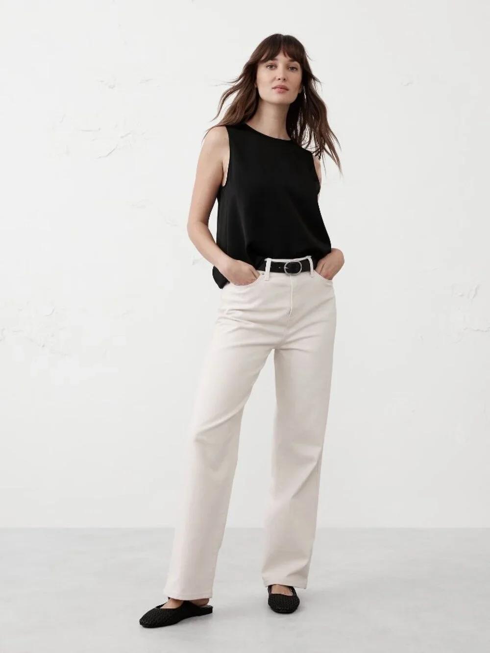 Banana Republic Shell Tank Black Size S - Picture 7 of 9